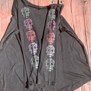 Torrid size 2 off the shoulder long sleeve top